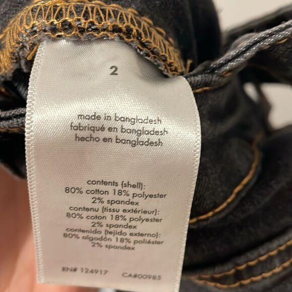 NWT WEWOREWHAT women’s size 2 straight tapered adjustable long overall jeans - Picture 13 of 15